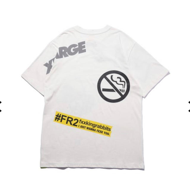 XLARGE(エクストララージ)の【新品】FR2 × XLARGE Random Logo Tee 白 M メンズのトップス(Tシャツ/カットソー(半袖/袖なし))の商品写真