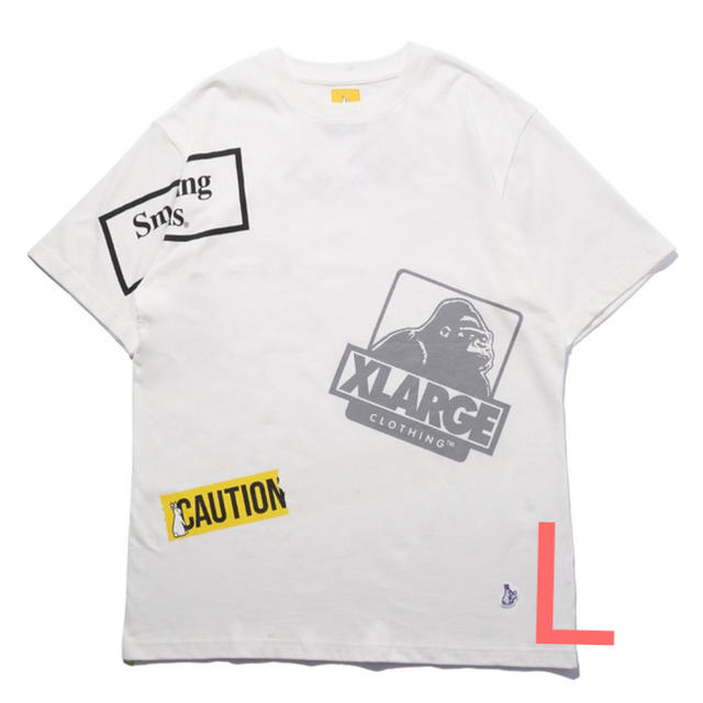 FR2 × XLARGE Random Logo Tシャツ 白 LエクストララージTシャツ