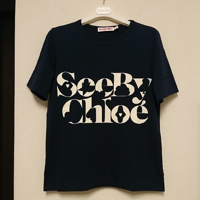 SEE BY CHLOE(シーバイクロエ)の新品、未使用 SEE BY CHLOE ロゴ クルーネック Tシャツ レディースのトップス(Tシャツ(半袖/袖なし))の商品写真