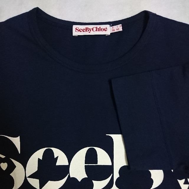 SEE BY CHLOE(シーバイクロエ)の新品、未使用 SEE BY CHLOE ロゴ クルーネック Tシャツ レディースのトップス(Tシャツ(半袖/袖なし))の商品写真