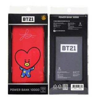 ボウダンショウネンダン(防弾少年団(BTS))の新品 BT21公式 TATA 高速モバイルバッテリー 10000mAh 大容量(バッテリー/充電器)