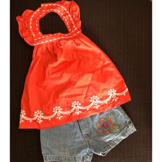 ジンボリー(GYMBOREE)の【 Aippppp様専用】GYMBOReeホルターネック&デニムショートパンツ(パンツ/スパッツ)