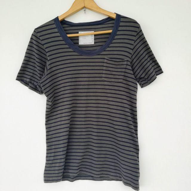 sacai(サカイ)のサカイ sacai 12AW ボーダー ポケット Tシャツ 1 メンズのトップス(Tシャツ/カットソー(半袖/袖なし))の商品写真