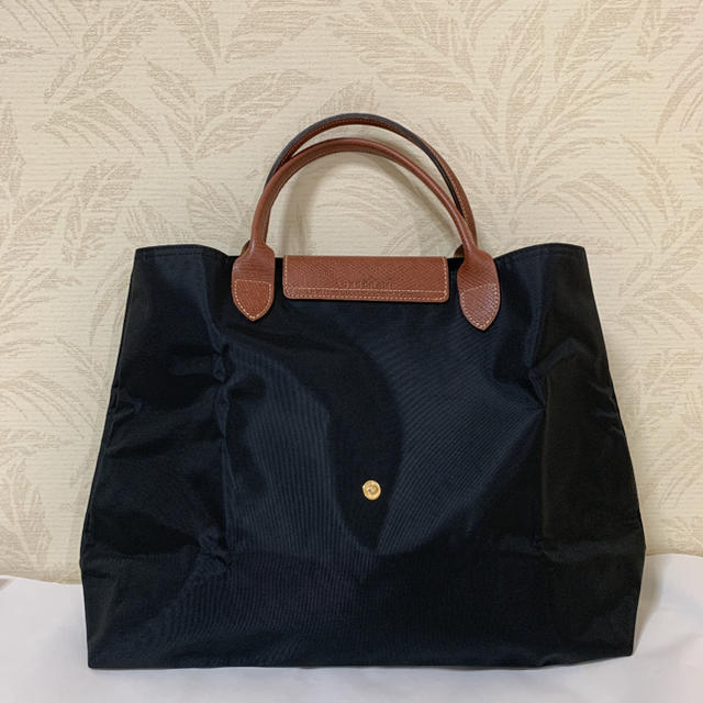 LONGCHAMP(ロンシャン)の美品 ロンシャン ブラック トートバッグ レディースのバッグ(トートバッグ)の商品写真