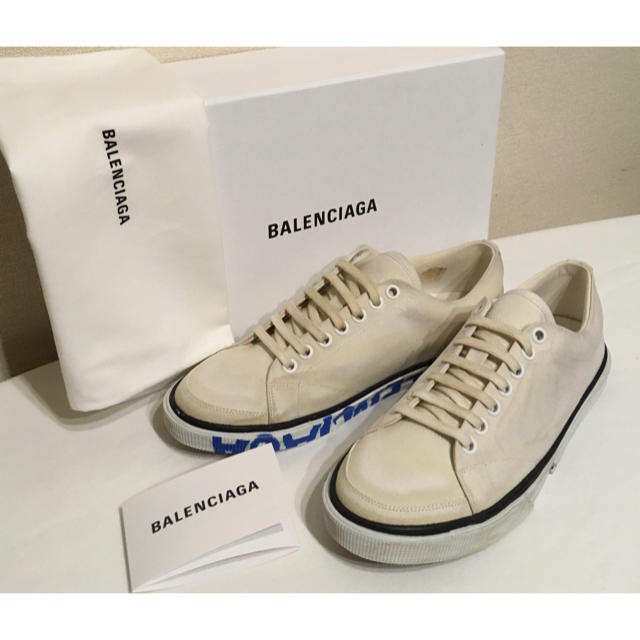 【新品未使用】BALENCIAGA バレンシアガ  ダメージ加工 スニーカー