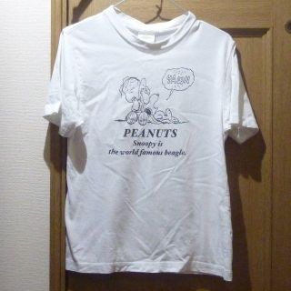 ピーナッツ(PEANUTS)のピーナッツ　スヌーピーのＴシャツ　サイズＭ(Tシャツ(半袖/袖なし))