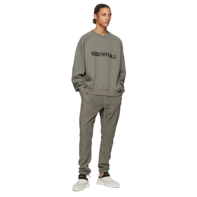 FEAR OF GOD - charcoal Crewneck Pullover Sweatshirt Lの通販 by ...