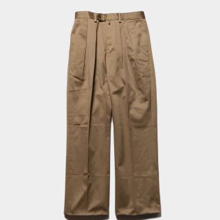 コモリ(COMOLI)のNEAT ニート 20AW TurpanSatin Wide TAUPE  44(スラックス)