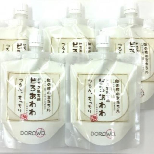 5個セット】どろ豆乳石鹸 どろあわわ 泡立てネット付き 110g - 洗顔料