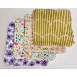 ハンドメイド♡ガーゼ♡タオル♡ミニハンカチ(外出用品)