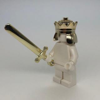 レゴ(Lego)の【新品】LEGO 王冠 1個+クロムゴールド 剣 1本 セット(知育玩具)