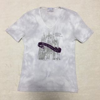 ニコルクラブフォーメン(NICOLE CLUB FOR MEN)のNICOLE CLUB FOR MEN ロゴプリントVネックTシャツ(Tシャツ/カットソー(半袖/袖なし))