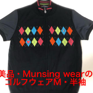 マンシングウェア(Munsingwear)のJAM12様専用・Munsing wearのゴルフウェア・M・半袖・美品(ウエア)