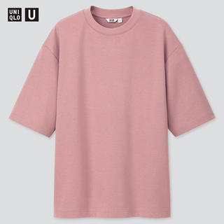 ユニクロ(UNIQLO)のユニクロ　UNIQLO エアリズムコットンオーバーサイズTシャツ（五分袖）(Tシャツ/カットソー(半袖/袖なし))