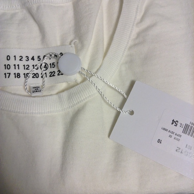 新品 54 18aw マルジェラ ソリッド Tシャツ 7657