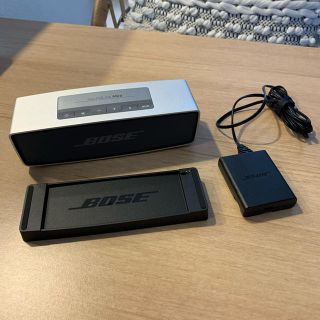 ボーズ(BOSE)の新品同様　bose soundlink mini シルバーボーズ(スピーカー)