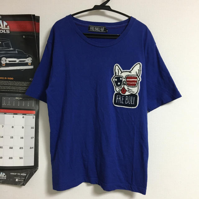 美品　FREBULL Tシャツ ブルー メンズのトップス(Tシャツ/カットソー(半袖/袖なし))の商品写真