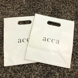 アッカ(acca)のacca ショップ袋　紙袋　ショッパー　2枚セット(ショップ袋)