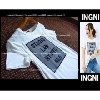 イング(INGNI)の最新INGNIオーガンジーロゴ／Tシャツ(Tシャツ(半袖/袖なし))