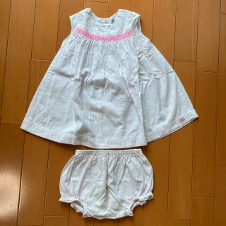 プチバトー(PETIT BATEAU)のプチバトーワンピース12m(ワンピース)