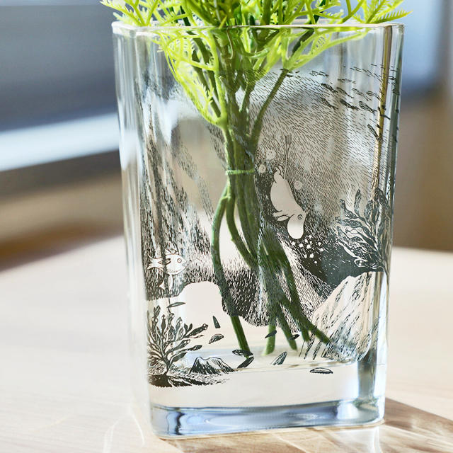 moomin  ガラス花瓶　フラワーベース