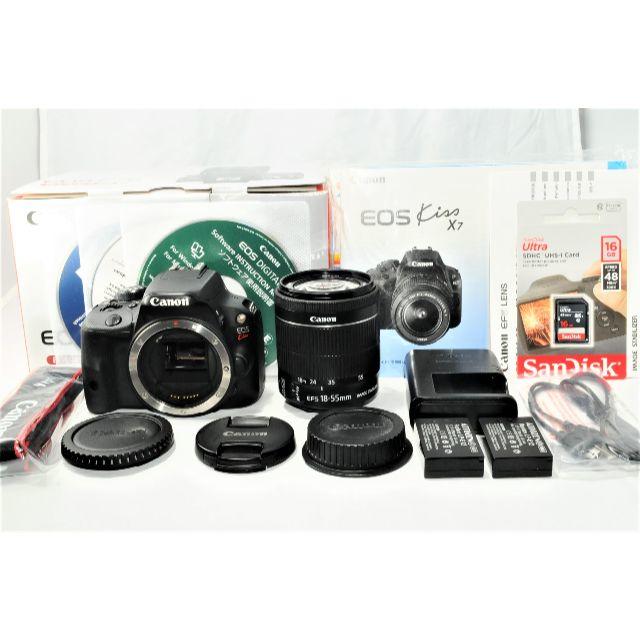 Canon デジタル一眼レフカメラ EOS Kiss X7 レンズキット-