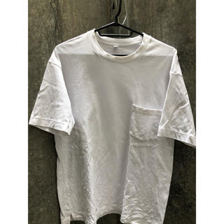 ユニクロ(UNIQLO)のユニクロ　ビッグT シャツ　二枚　白　ボーダー　Lサイズ　UNIQLO(Tシャツ/カットソー(半袖/袖なし))