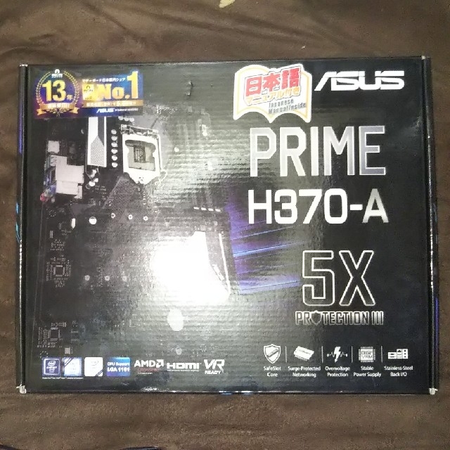 PCパーツ【動作未確認】ASUS PRIME H370-A 5XPROTECTION Ⅲ