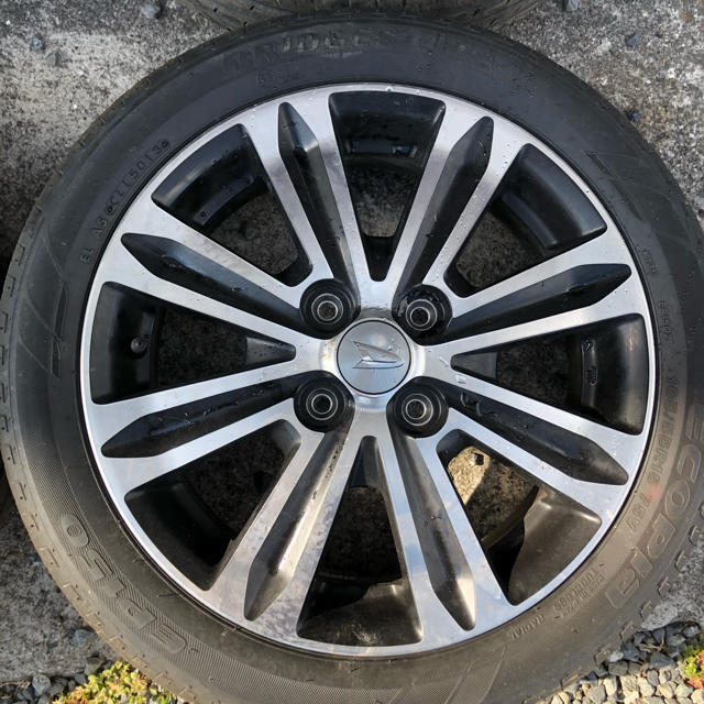 ダイハツタントカスタム純正165/55R15アルミホイール付4本セット