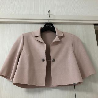 フォクシー(FOXEY)のえり様専用！新品未使用タグ付! フォクシー ボレロ 羽織り　38 ピンクベージュ(ボレロ)