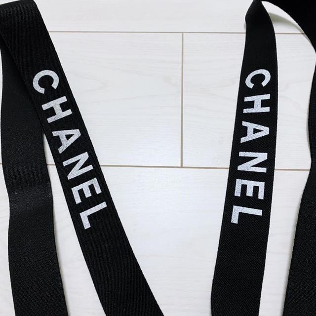 シャネル【値下げ】CHANEL シャネル サスペンダー　ブラック　美品