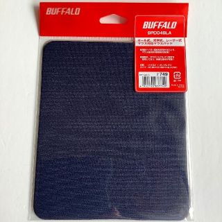 バッファロー(Buffalo)の【新品未開封】BUFFALO マウスパッド BPD04BLA ブルー(PC周辺機器)