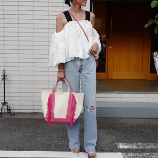 ドゥロワー(Drawer)のgypsohila Ruffle Top White(シャツ/ブラウス(半袖/袖なし))