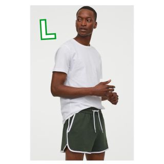 エイチアンドエム(H&M)のインスタグラマー 大人気 新品 H&M L メンズ ショートパンツ グリーン (ショートパンツ)