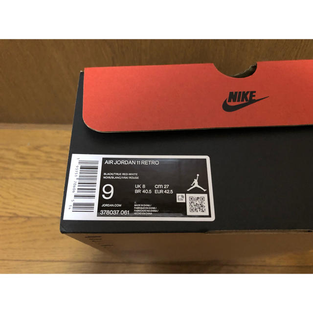 NIKE(ナイキ)のAir Jordan 11 Retro Bred 378037-061 AJ11 メンズの靴/シューズ(スニーカー)の商品写真