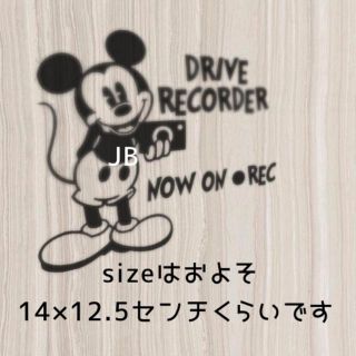 ミッキー　カメラ　ドラレコステッカー(車外アクセサリ)