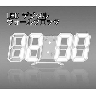 人気 3D ウォールクロック テーブルクロック LED 壁時計 置時計(置時計)