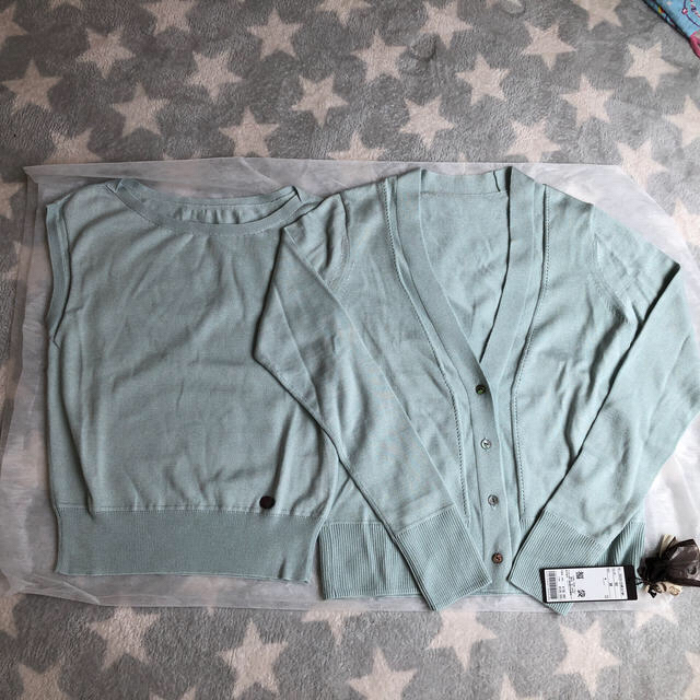 momo様専用! 新品未使用タグ付!フォクシー アンサンブル 水色 38