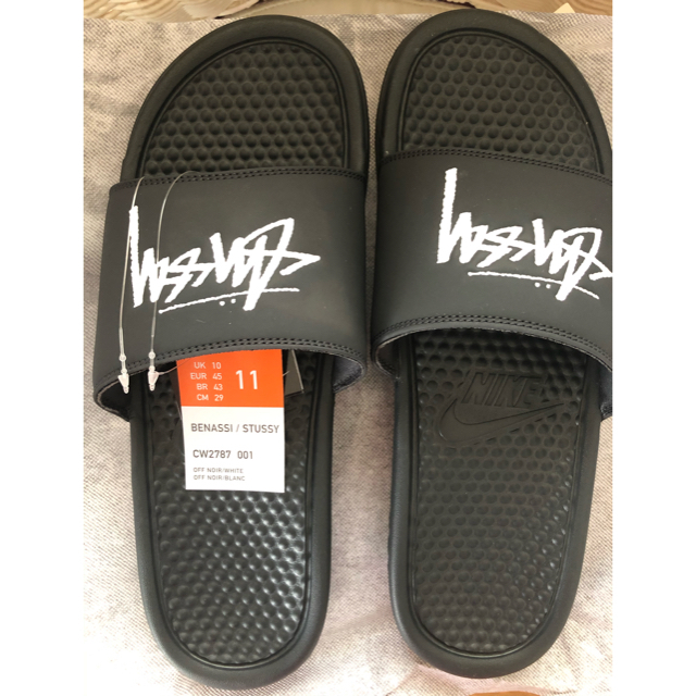 STUSSY(ステューシー)の【29cm】STUSSY NIKE SLIDE SANDALS OFF NOIR メンズの靴/シューズ(サンダル)の商品写真