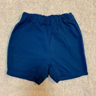 ムジルシリョウヒン(MUJI (無印良品))の無印 ひざ上ハーフパンツ ベビー 80cm スモーキーブルー(パンツ)