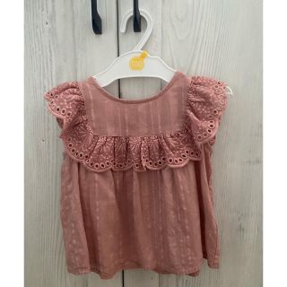 プティマイン(petit main)の【petit mainフリルトップス♡100】(Tシャツ/カットソー)