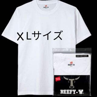 ヘインズ(Hanes)の【XLサイズ】日本企画　ヘビーウェイト　Hanes　ビーフィーＴシャツ　ホワイト(Tシャツ/カットソー(半袖/袖なし))