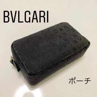 ブルガリ(BVLGARI)のBVLGARI  キャンバス　ポーチ　ブラック(ポーチ)