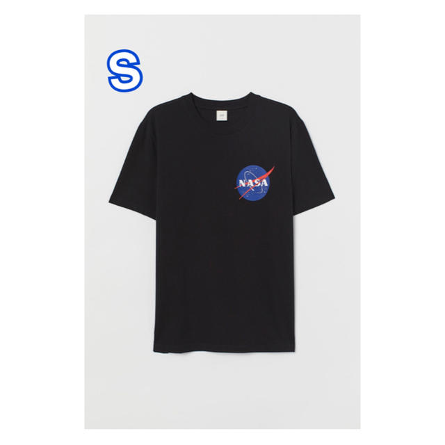 H&M(エイチアンドエム)の新作 新品 H&M NASA Tシャツ Sサイズ ブラック メンズ レディース メンズのトップス(Tシャツ/カットソー(半袖/袖なし))の商品写真