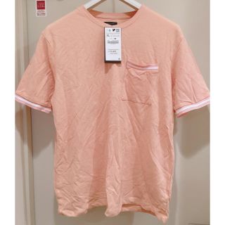 ザラ(ZARA)の【半額以下】新品タグ付き ZARA Tシャツ ピンク(Tシャツ/カットソー(半袖/袖なし))