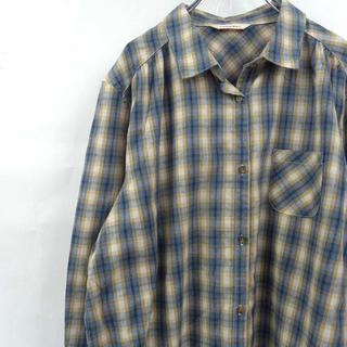 ノアンヌ チェックシャツ 袖2WAY ポケット付 4L(シャツ/ブラウス(長袖/七分))