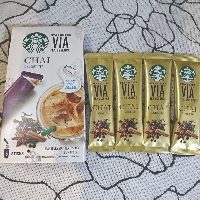 Starbucks Coffee(スターバックスコーヒー)のスターバックスVIA CHAI  チャイ 4本 食品/飲料/酒の飲料(コーヒー)の商品写真