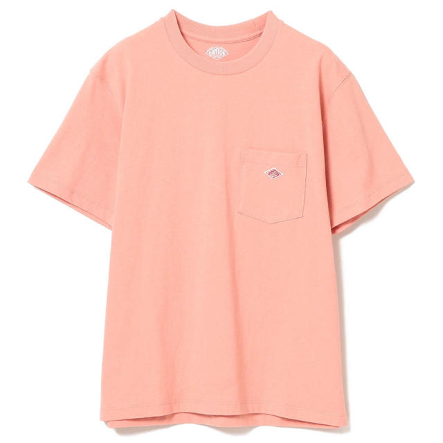 DANTON(ダントン)のDANTON ポケットTシャツ　コーラルピンク レディースのトップス(Tシャツ(半袖/袖なし))の商品写真