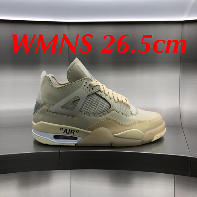 OFF-WHITE NIKE AIR JORDAN 4 WMNS 26.5cm