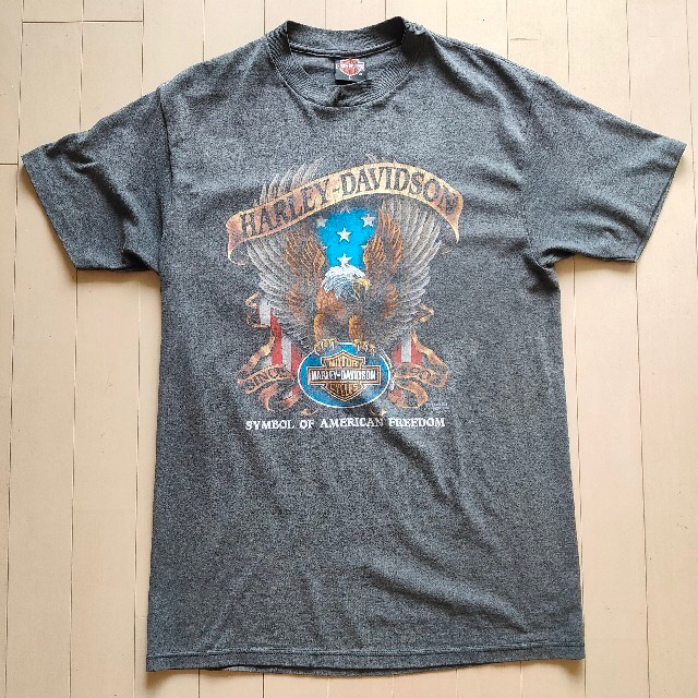 ヴィンテージ当時物1991年ハーレーダビッドソン3DエンブレムTシャツ メンズのトップス(Tシャツ/カットソー(半袖/袖なし))の商品写真
